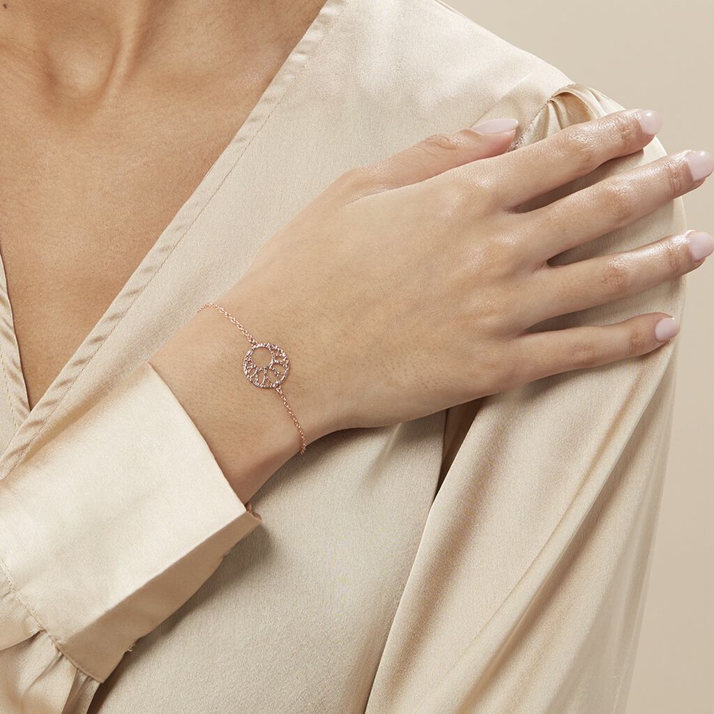 Bracelet Slorane Argent Rose