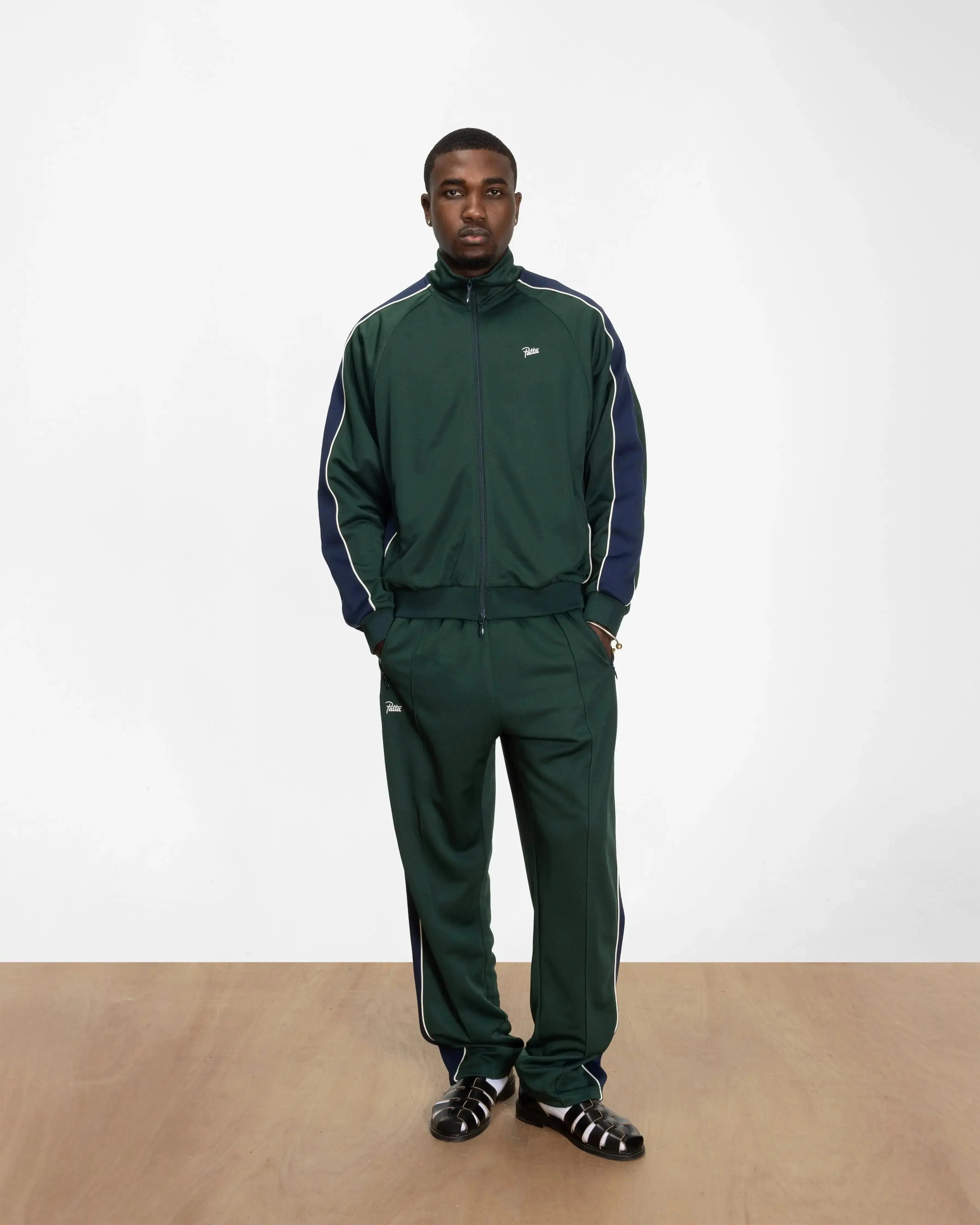 Patta Tricot Straight Track Pants (Pine Grove)