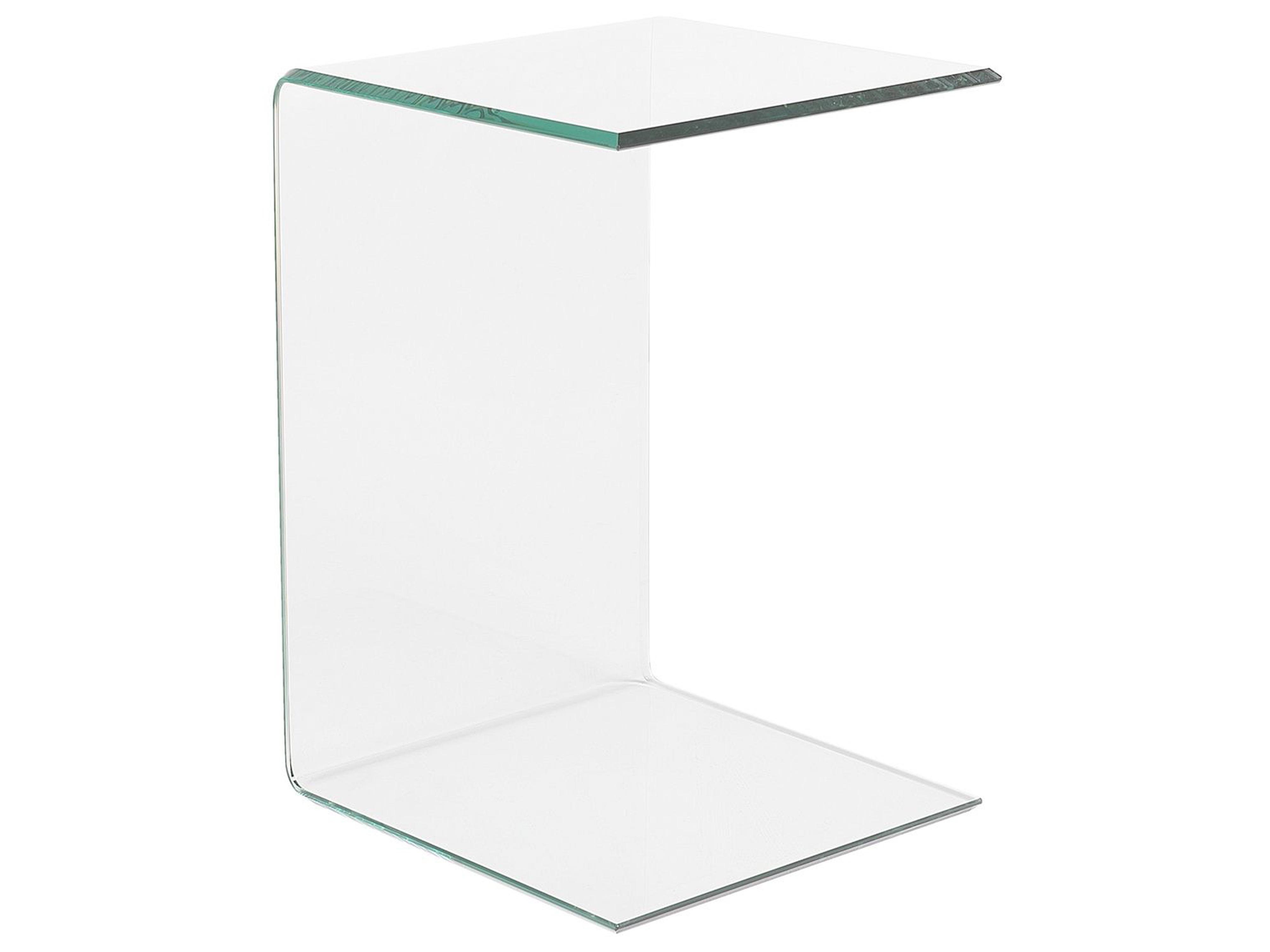 Bijzettafel LOURDES Veiligheidsglas Transparant