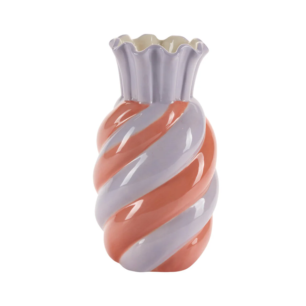 Bahne Interior  Candy vase, orange/lavendel - H23 cm