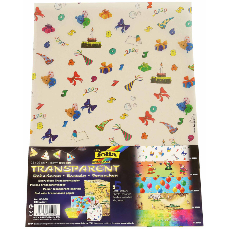 Folia Transparentpapier, 23 x 33 cm