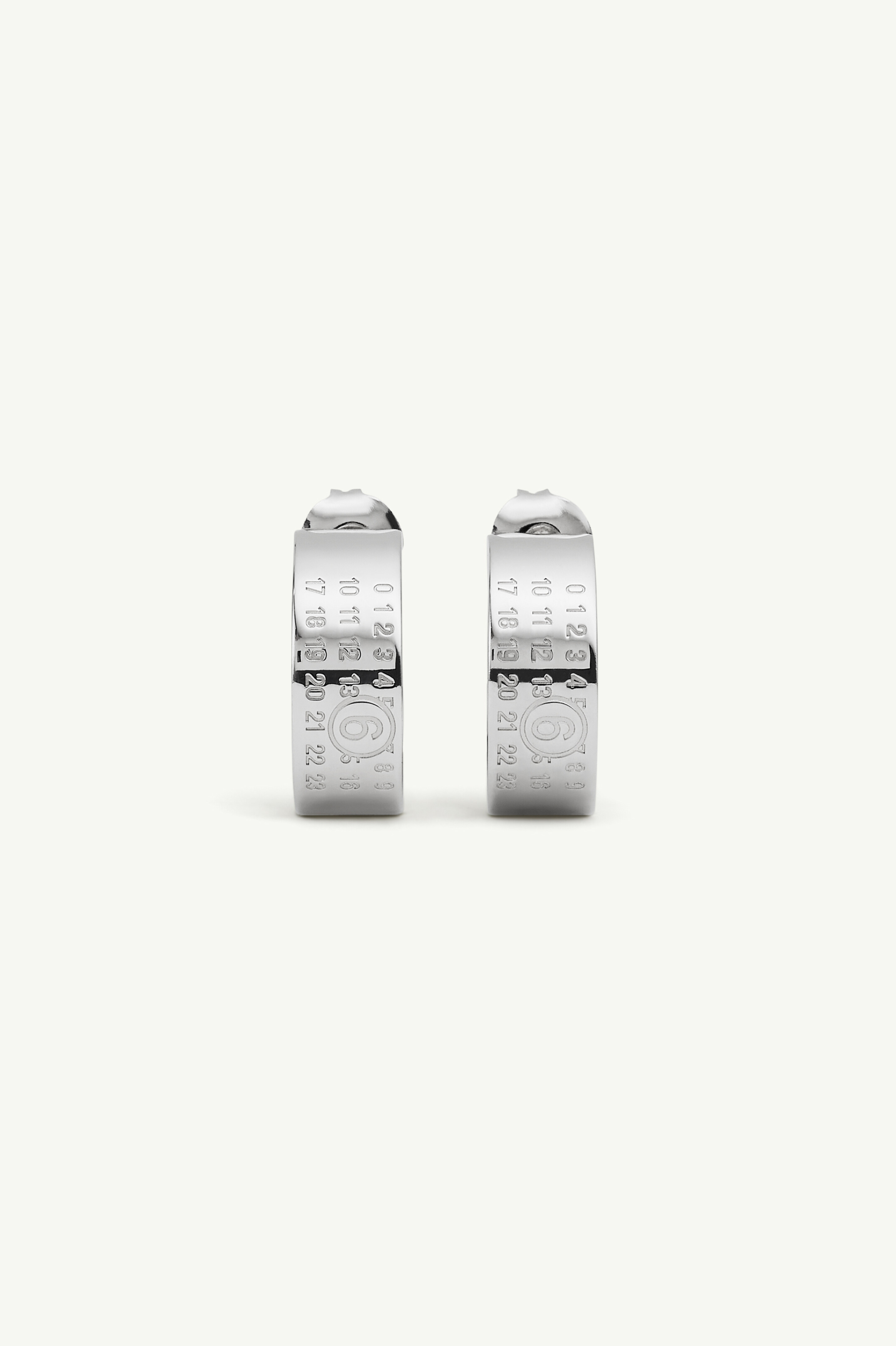 Boucles d'oreilles en laiton gravée Polished palladio
