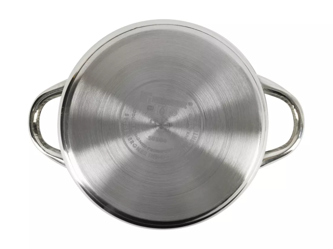 Set de 3 casseroles (Ø16Ø18Ø20cm) ALEA avec couvercles Bergner en inox