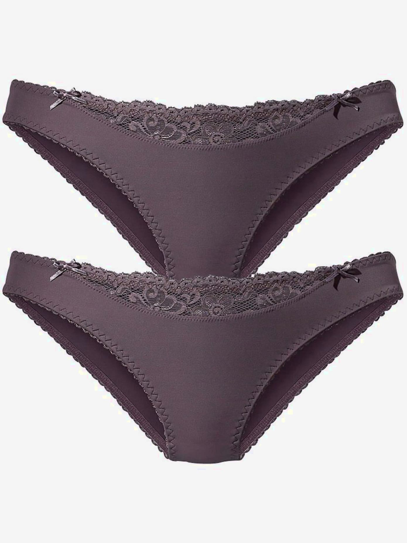 Slip confortable, petit empiècement en dentelle à la ceinture