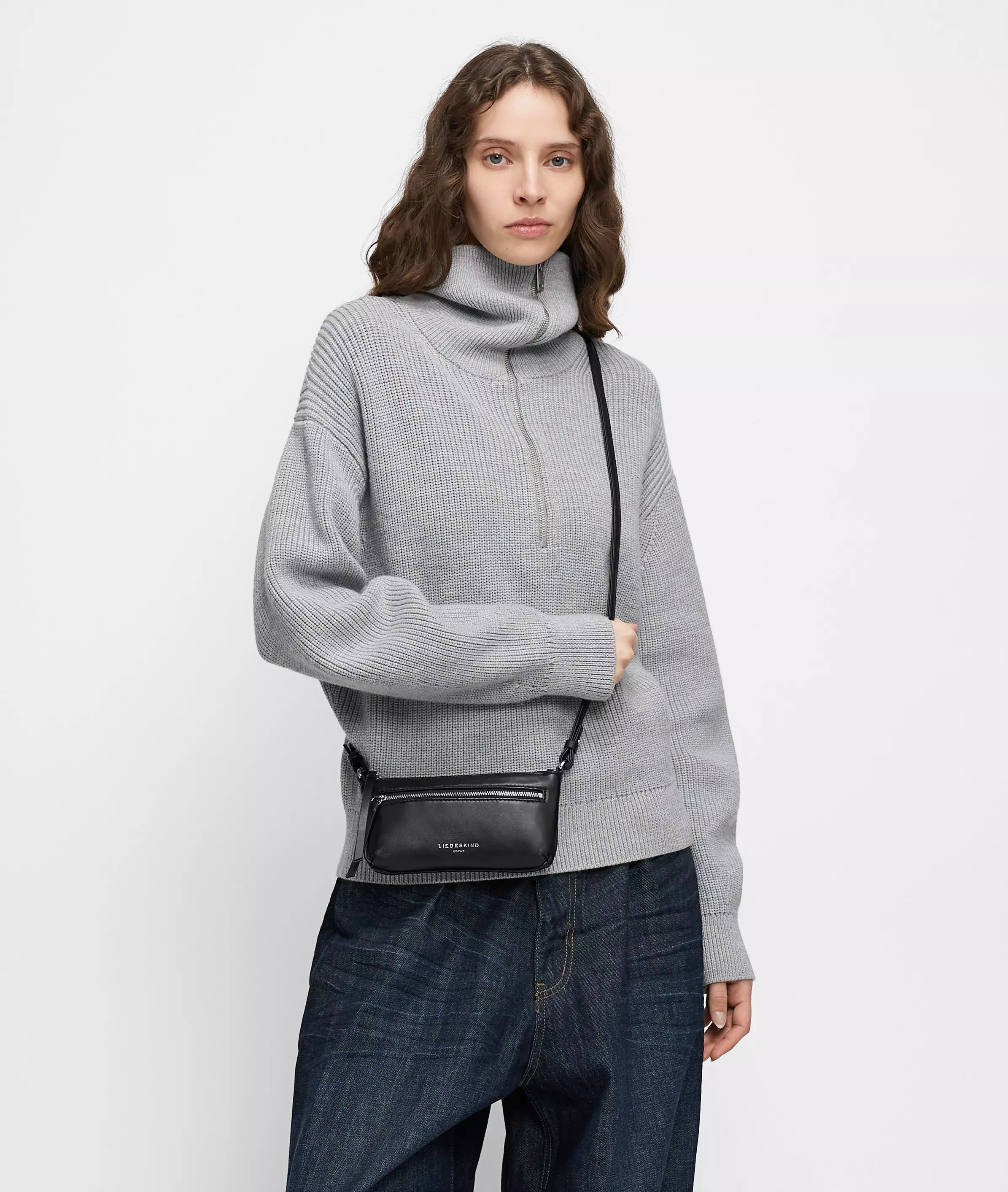 Zena Crossbody XS Small shoulder bag made from soft sheepskin