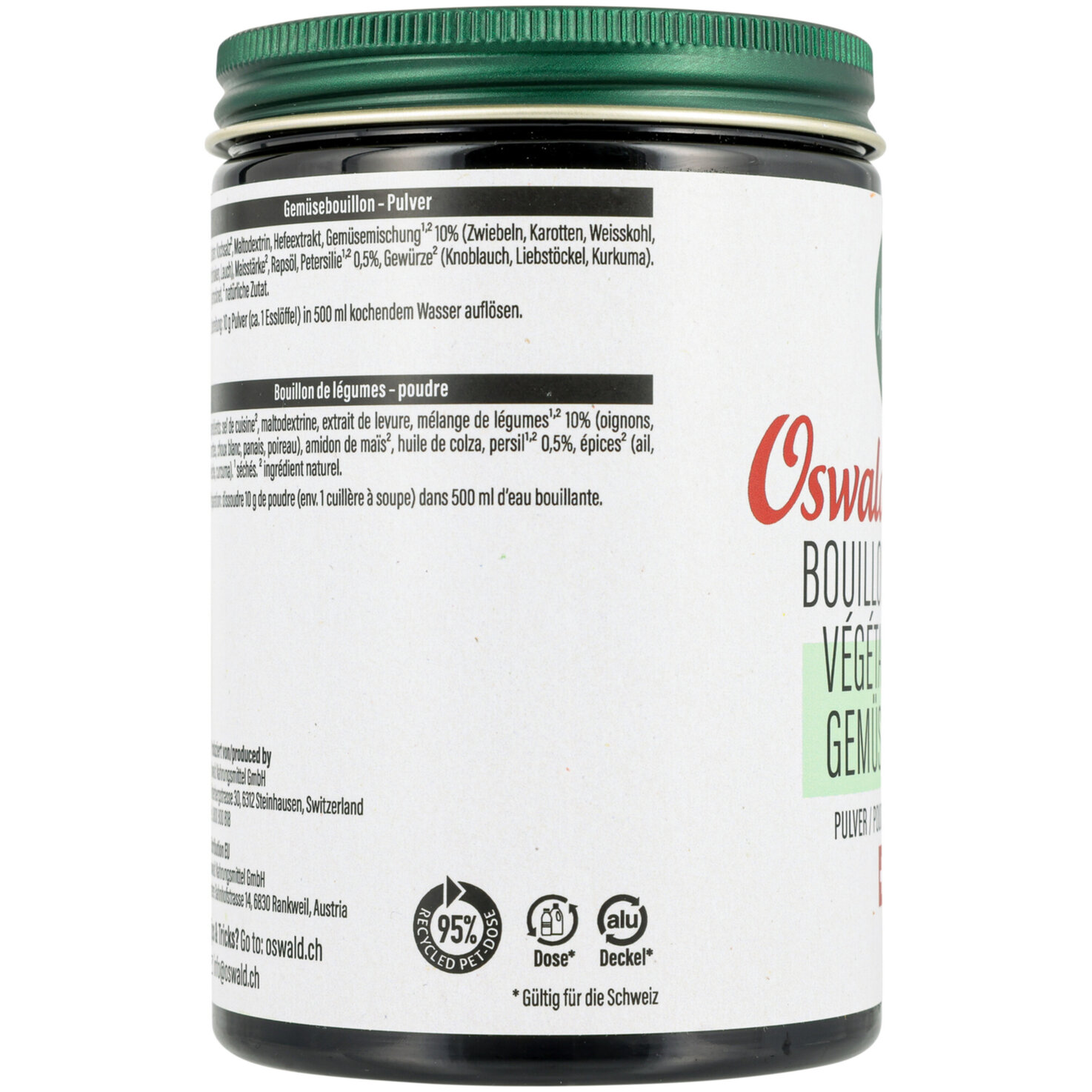 Oswald Naturschätze Gemüsebouillon Pulver