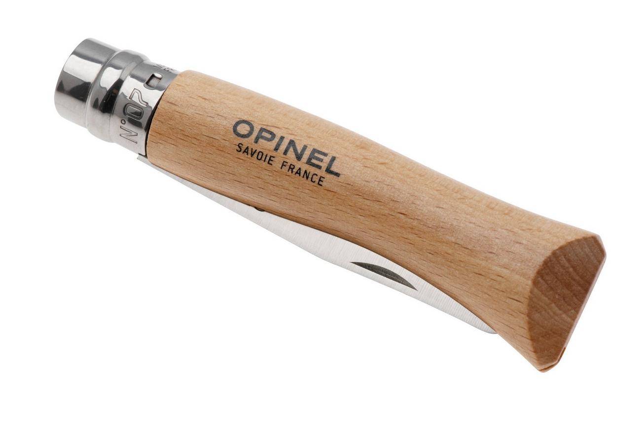 Opinel No. 07 My First Opinel 002400 Beech Wood, kinderzakmes met riemfoedraal