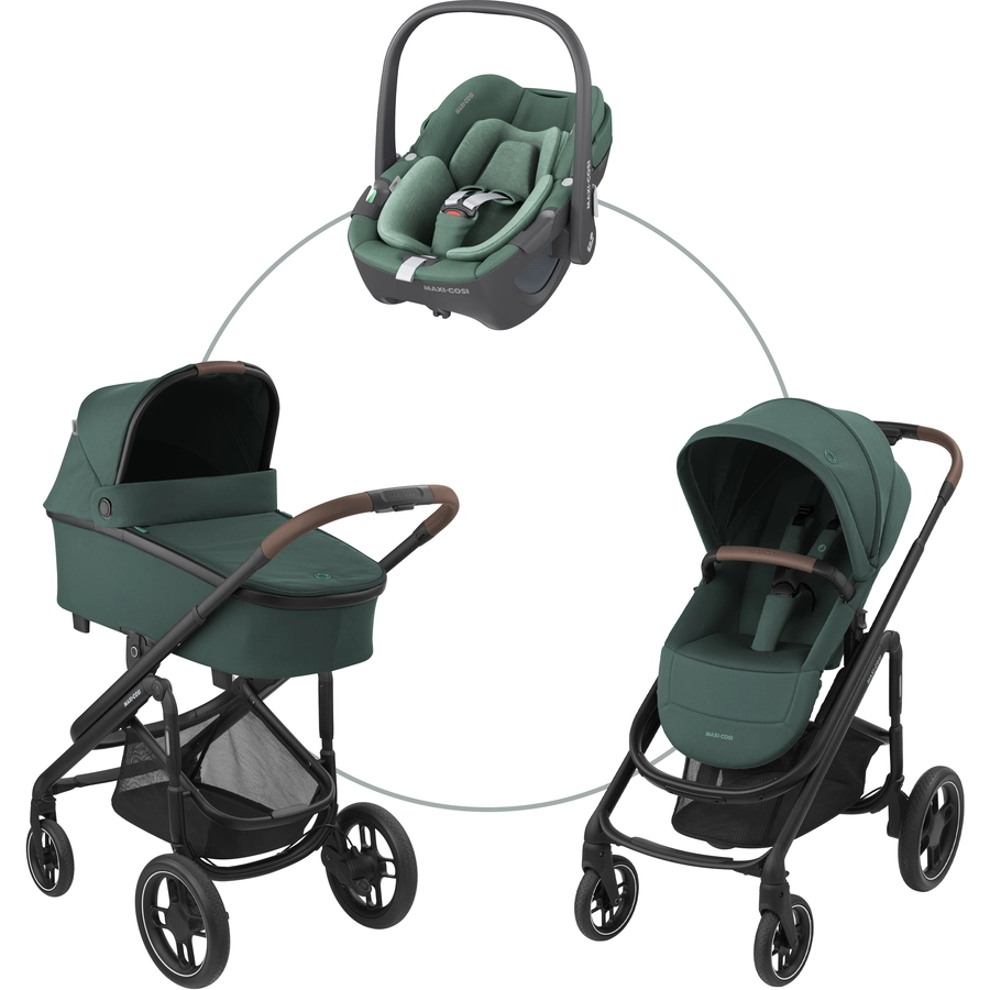 MAXI COSI Kombikinderwagen Plaza Plus Essential Green