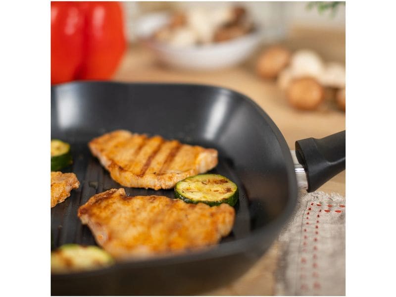 Kuhn Rikon Grillpfanne Easy Induction 26 cm Quadratische Grillpfanne