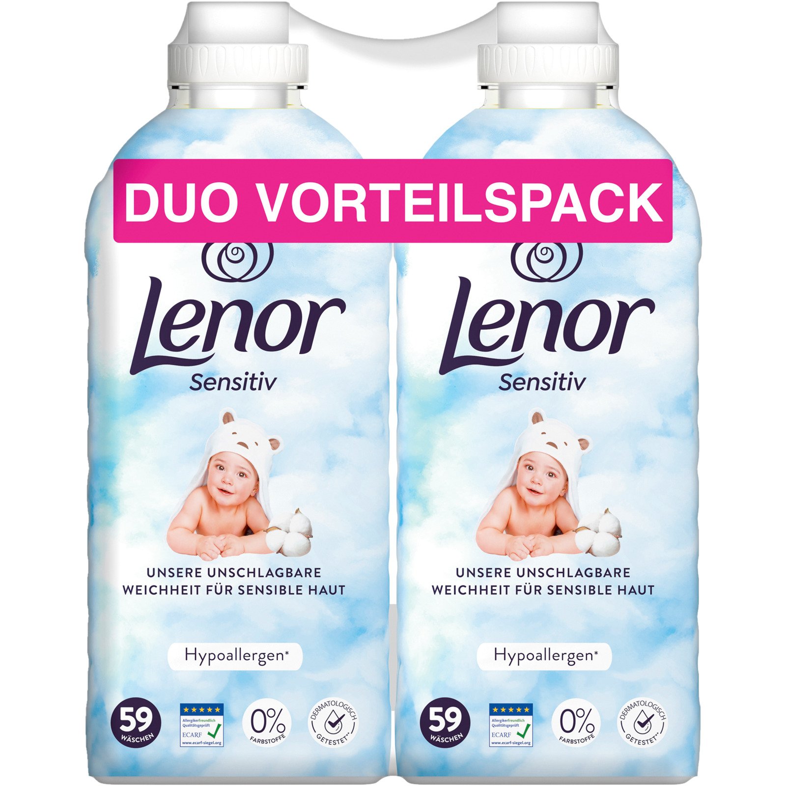 Lenor Weichspüler Sensitiv 2 x 59 Waschgänge