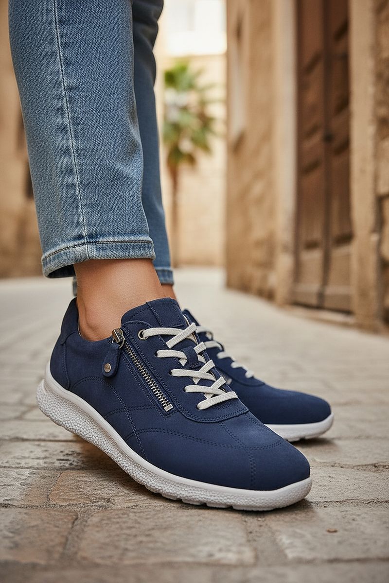Hartjes Sneakers Blauw Dames