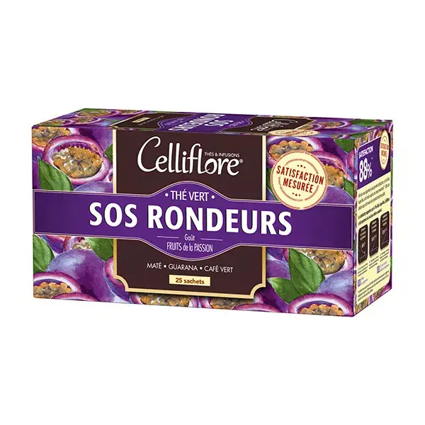 Celliflore Chá Verde SOS Curves 25 sachês