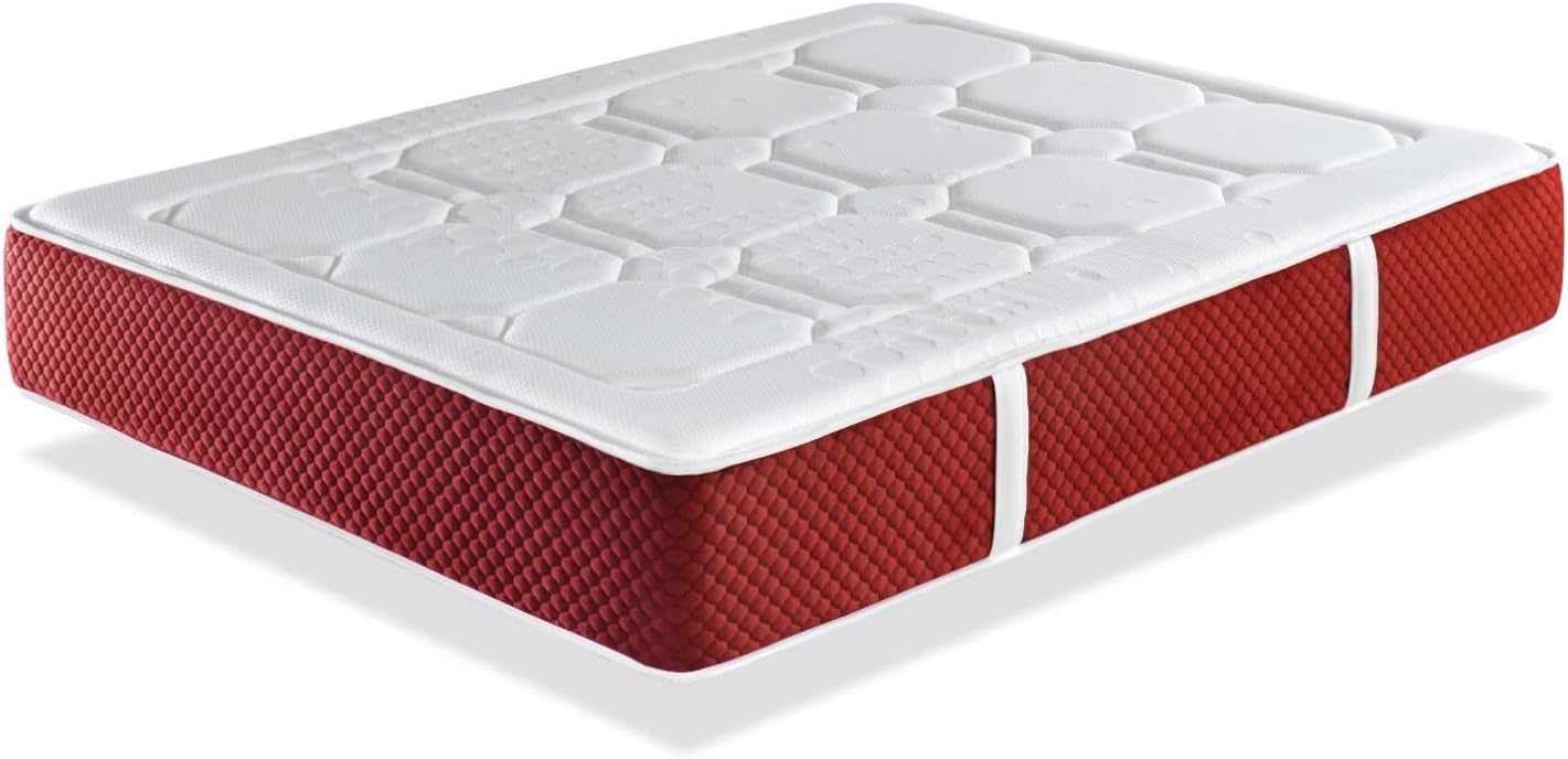 DORMISSIMO Matratze 200X200 Spring Premium, Hohe 30 cm, Taschenfederkern, Viskoelastisch. 7 Komfortzonen