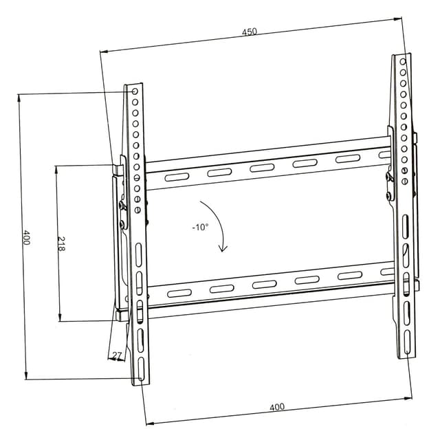 TV-ophæng for 32-55 tommer (Vipbar)