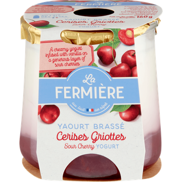 La Fermière Kersen Yoghurt 160 g