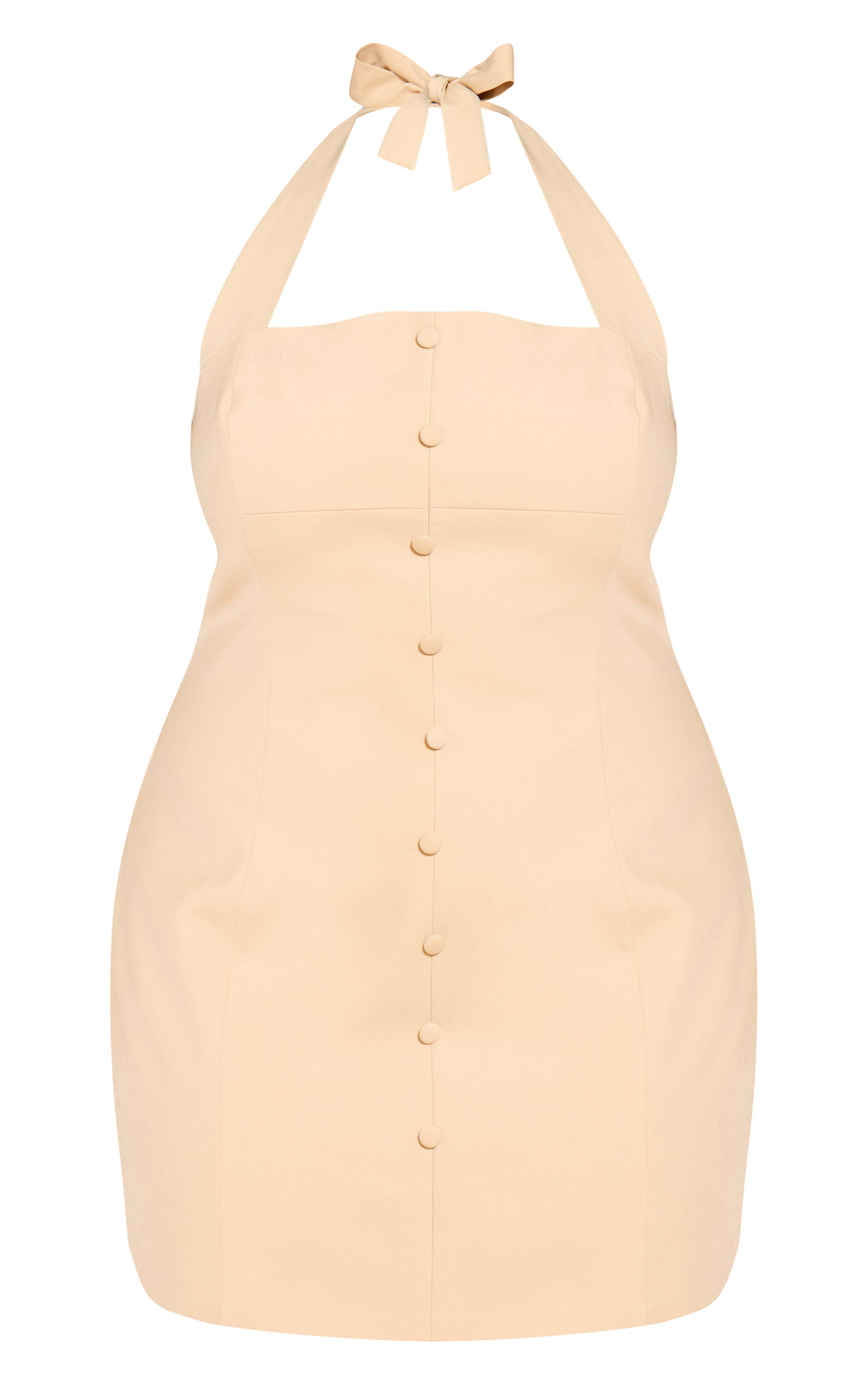 Butter Yellow Robe Mini Sans Manches Style Gilet Tissé Grande Taille