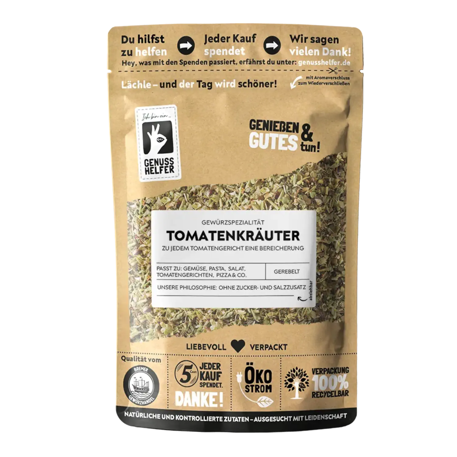 Tomatenkräuter, gerebelt, 3er Pack