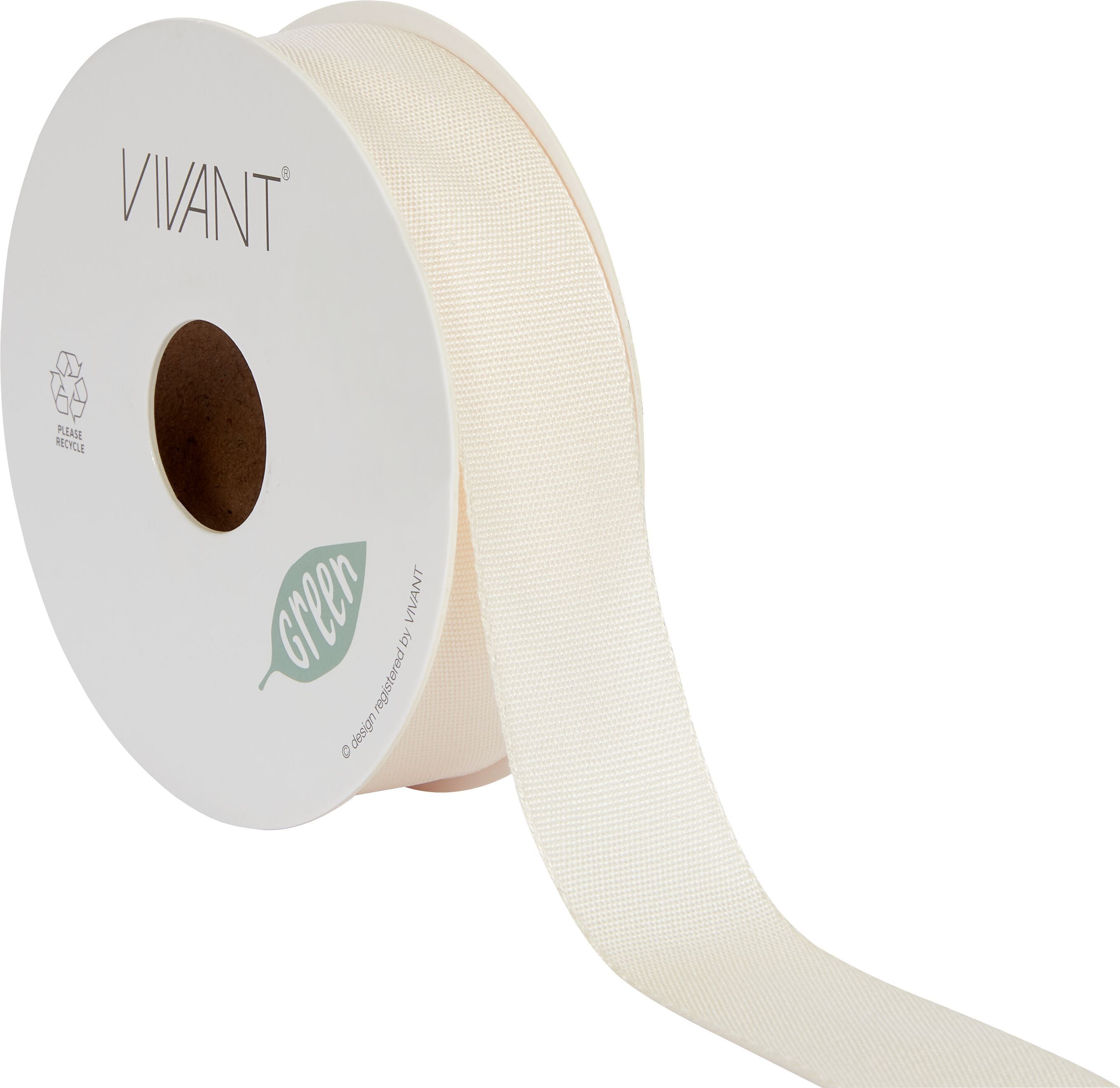 XB LYOCELL Geschenkband natur 25 mm - Natur / B: 25.0 mm