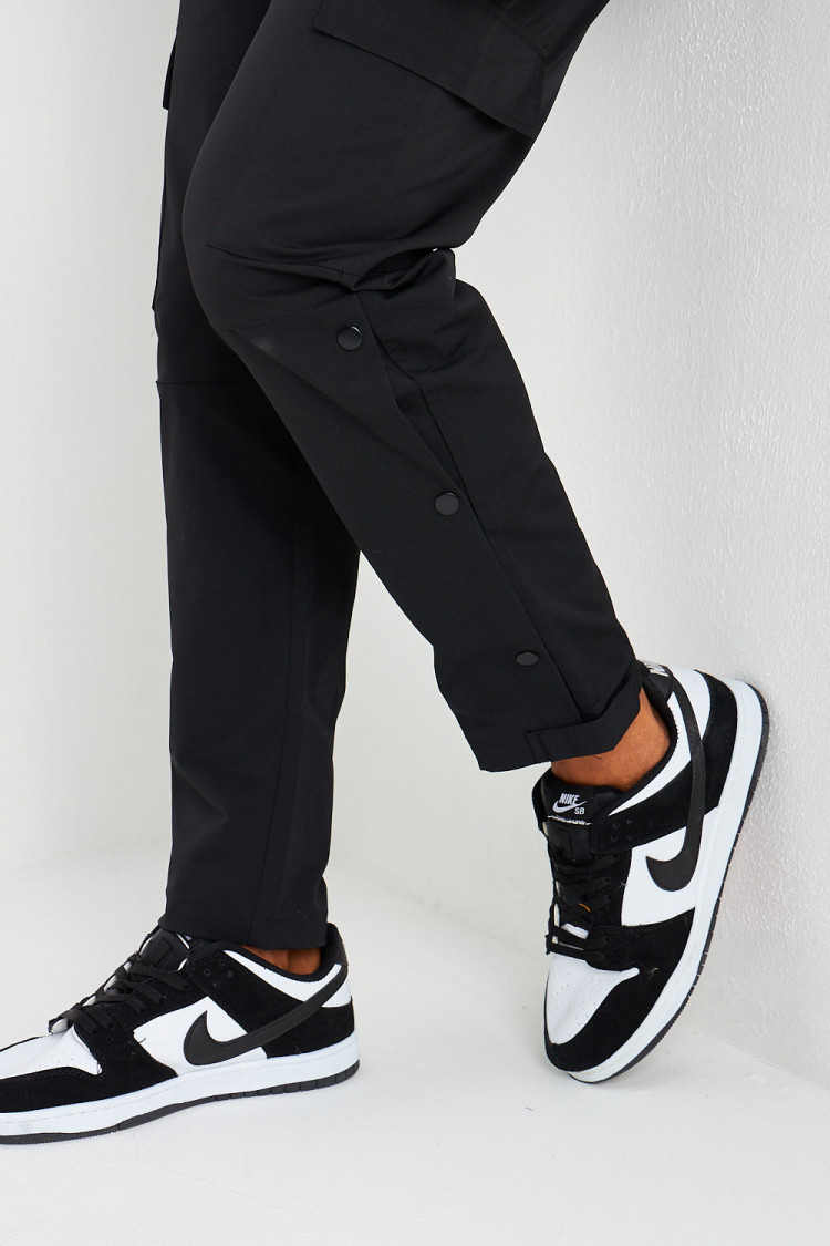 Ensemble de jogging veste + pantalon noir à boutons