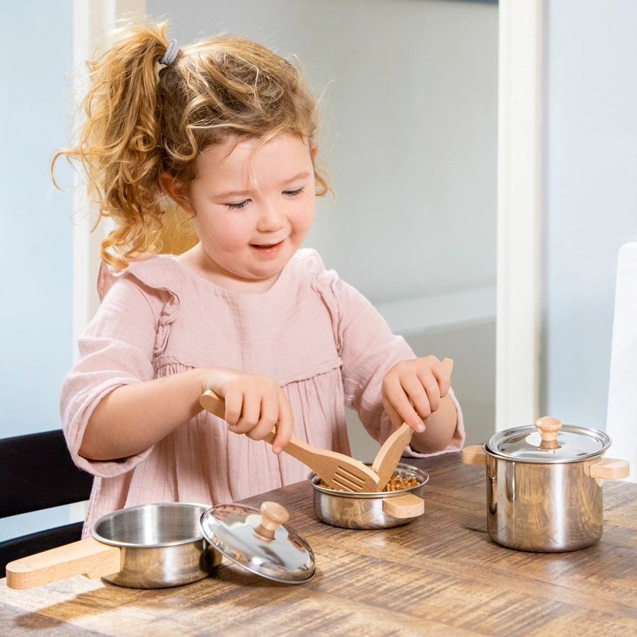 New Classic Toys Topf Set aus Metall