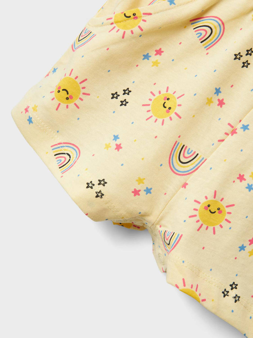 NAME IT playsuit NMFVIGGA met all over print geel/ecru