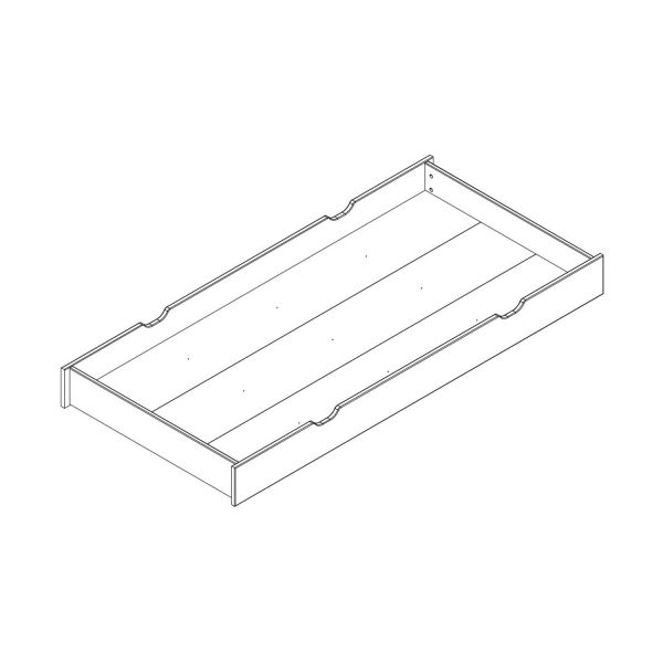 Vipack Erik Bedlade Wit 90 x 200 cm