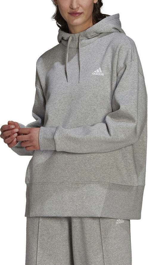 adidas Essentials Studio Fleece hættetrøje Grå