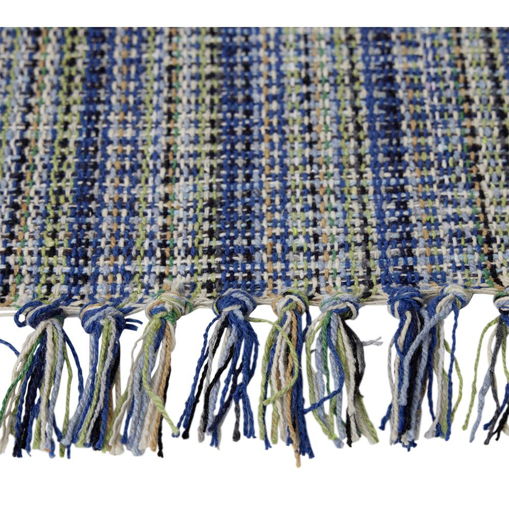 Tapis coton rayure multicolore 50x80cm