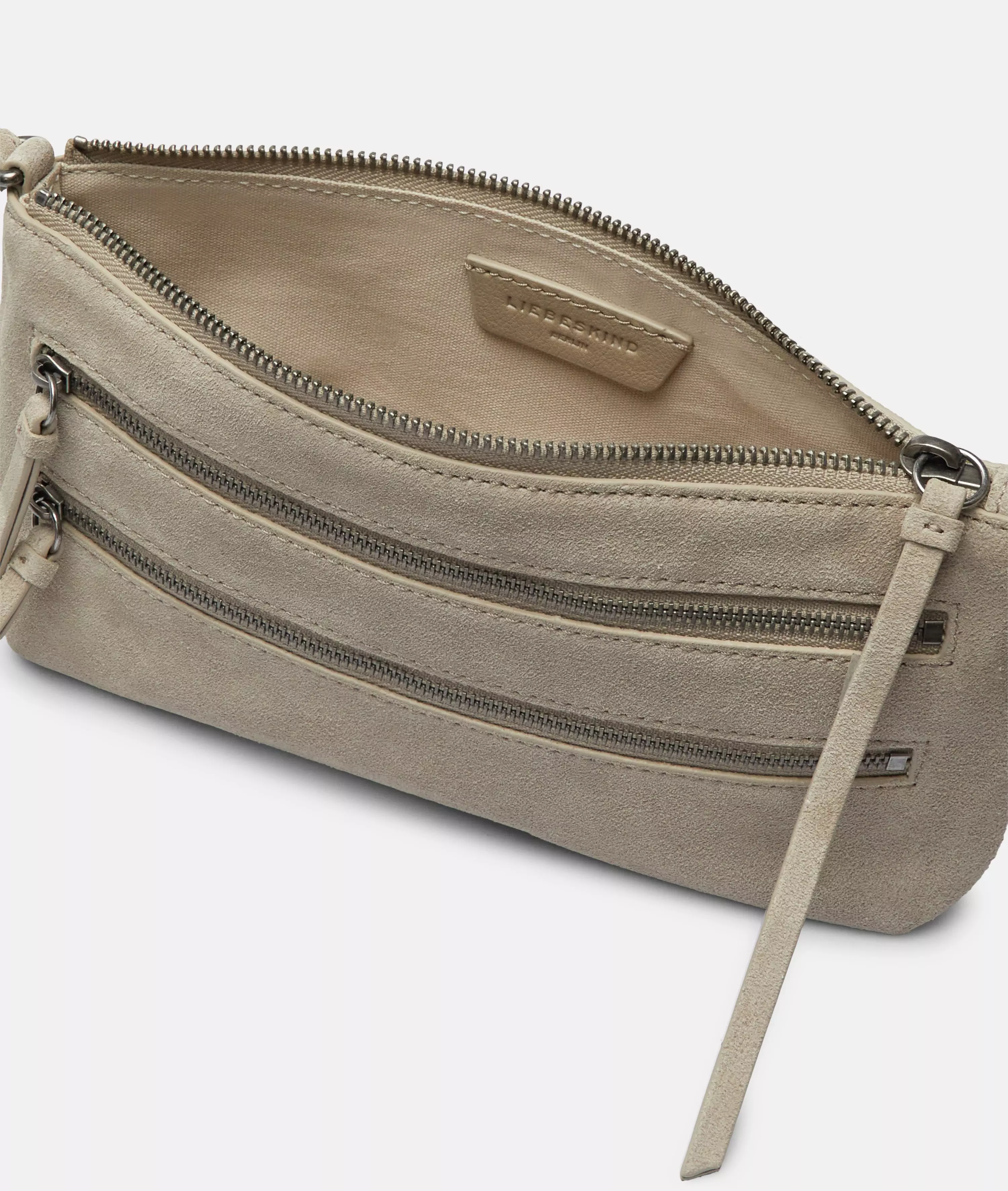Crossbody Handy shoulder bag made from soft suede