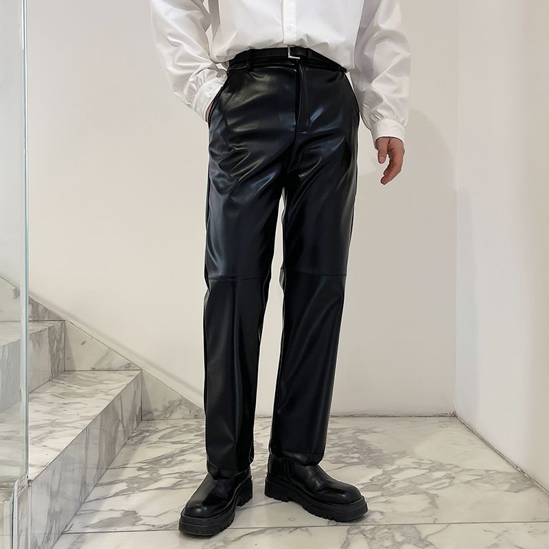 Freehop - Rechte broek van imitatieleer