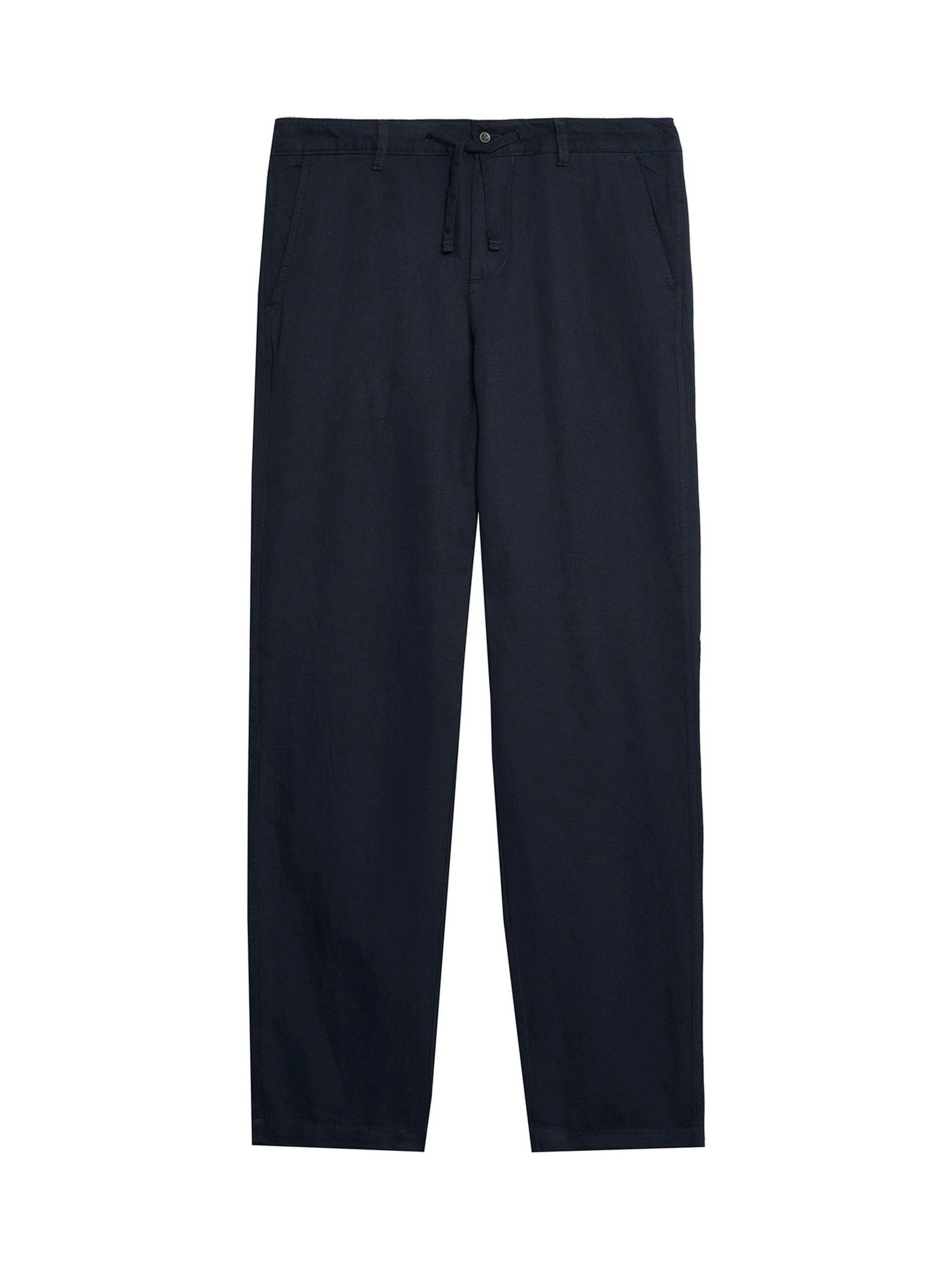 Lyle & Scott linnenmix broek met trekkoord