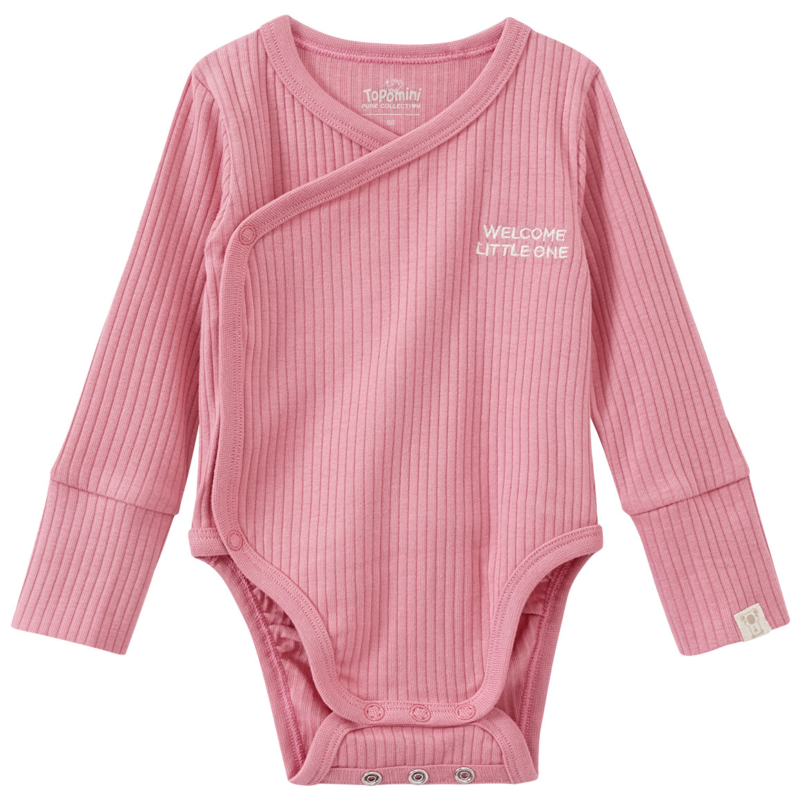Topomini Pure Collection Newborn Wickelbody, Leggings und Mütze rosa