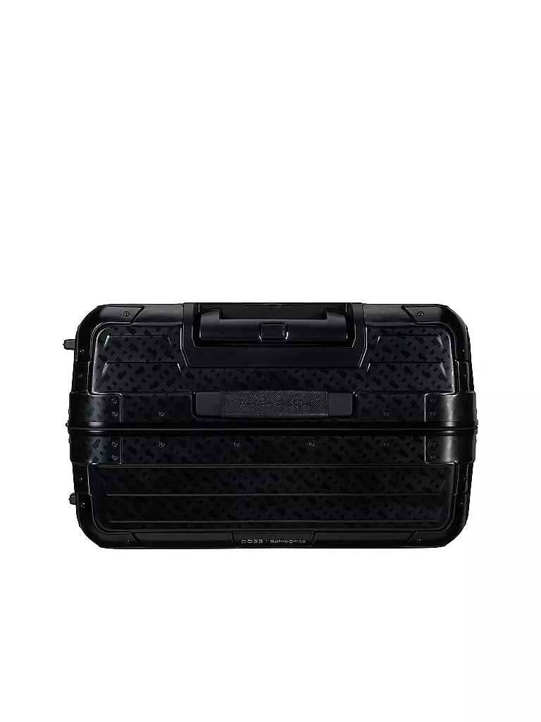 SAMSONITE Trolley BOSS SPINNER 76cm graphite monogram schwarz