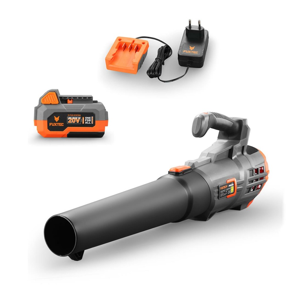 Souffleur à batterie - fx-e1lb20 - 20v 38m/s - set batterie 4ah et chargeur 1a
