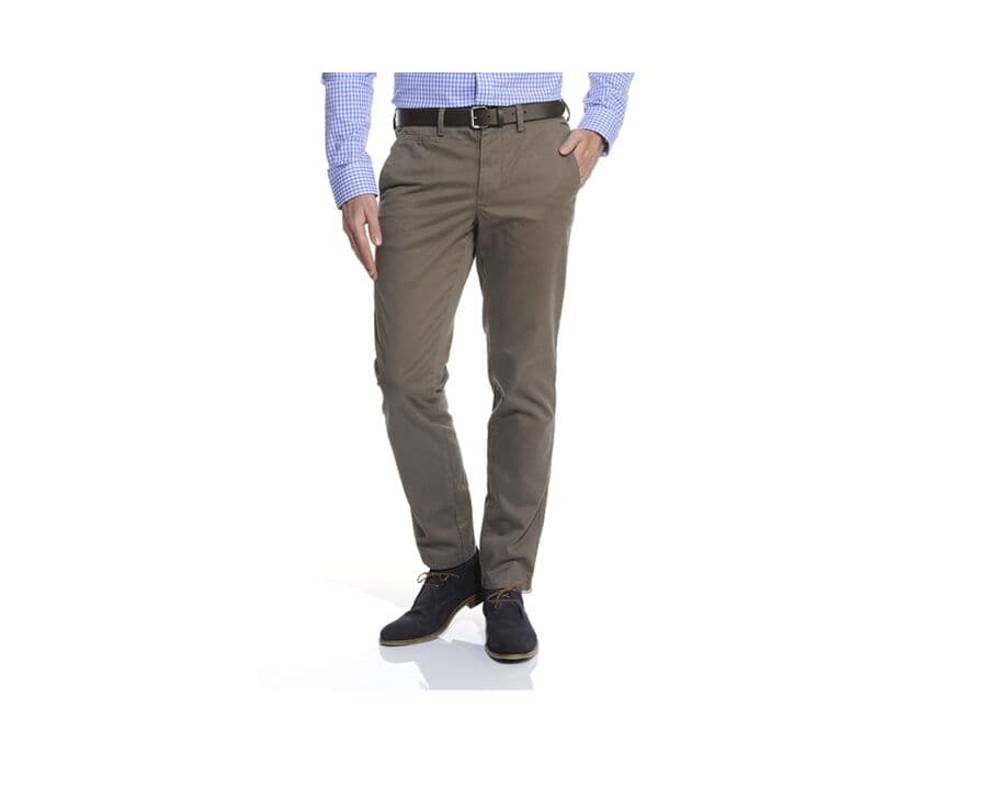 Pantalon chino homme Chocolat - NIGEL