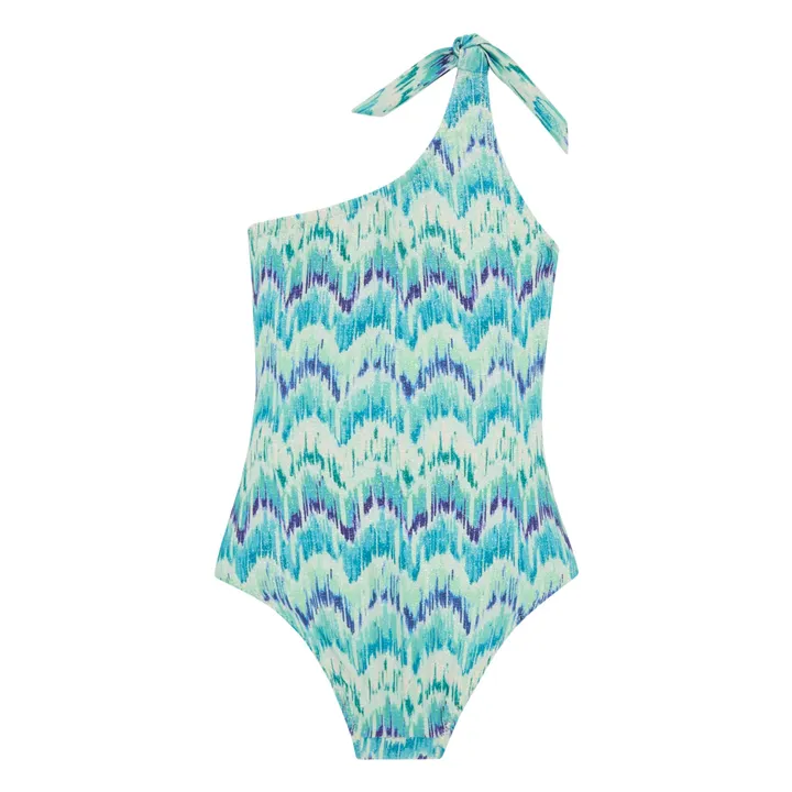 Hundred Pieces Maillot de bain 1 pièce Lurex Asymétrique | Aqua