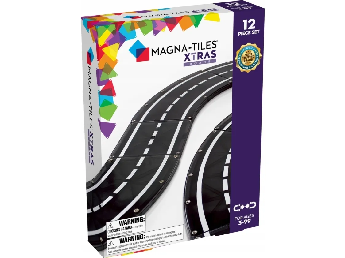 Magna-Tiles XTRAS : Roads, 12 pcs set