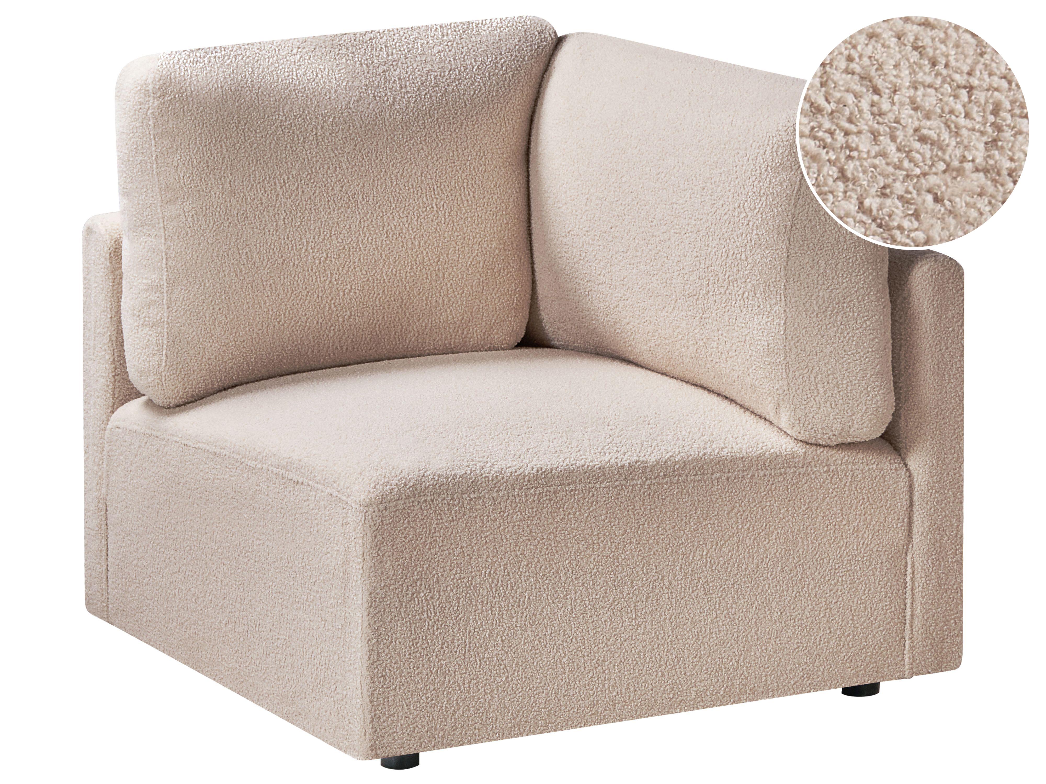 Hoekmodule MESNALI Bouclé Beige