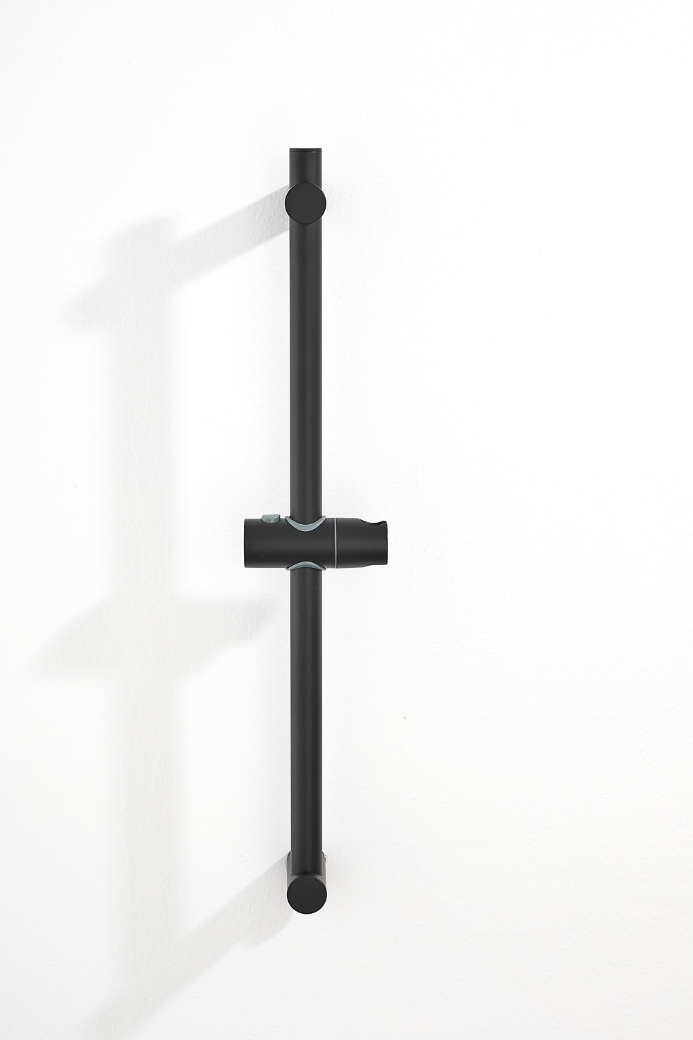 Saniclear Plus douche glijstang met wateraansluiting 60cm zwart mat
