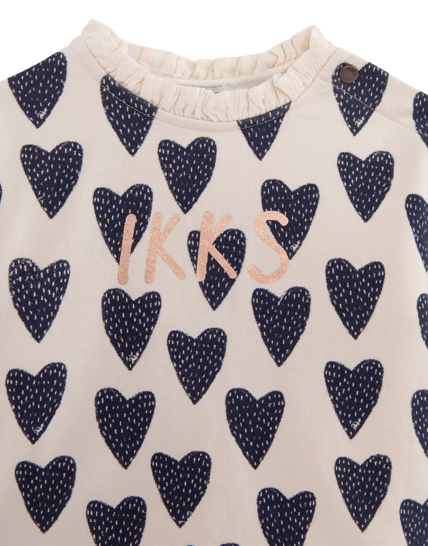 Sweat imprimé en coton mélangé | Blanc
