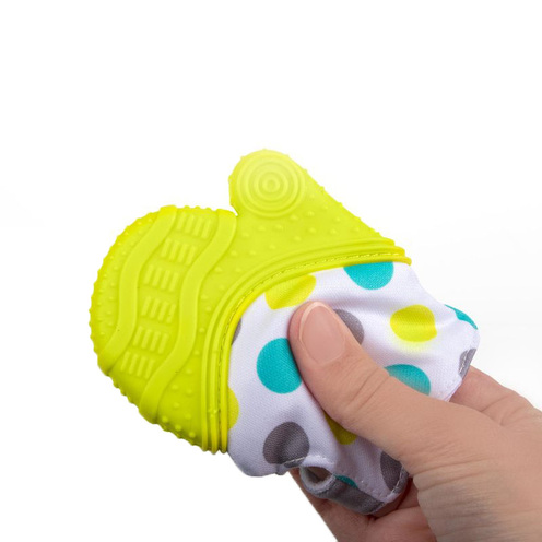 Glüv Mitaine de dentition pour bébé Lime - BBLÜV