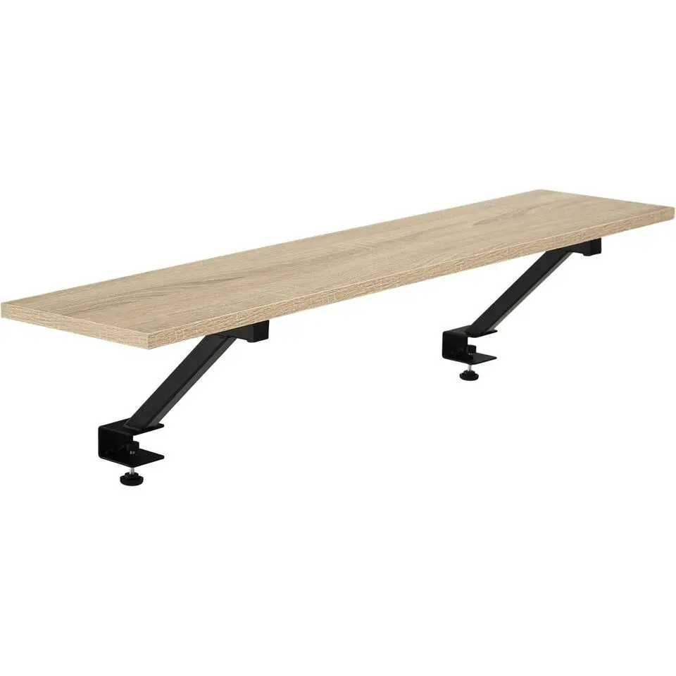 tectake Bureau Melrose 140x130x76,5cm, Industrieel Licht Hout, Eiken Sonoma