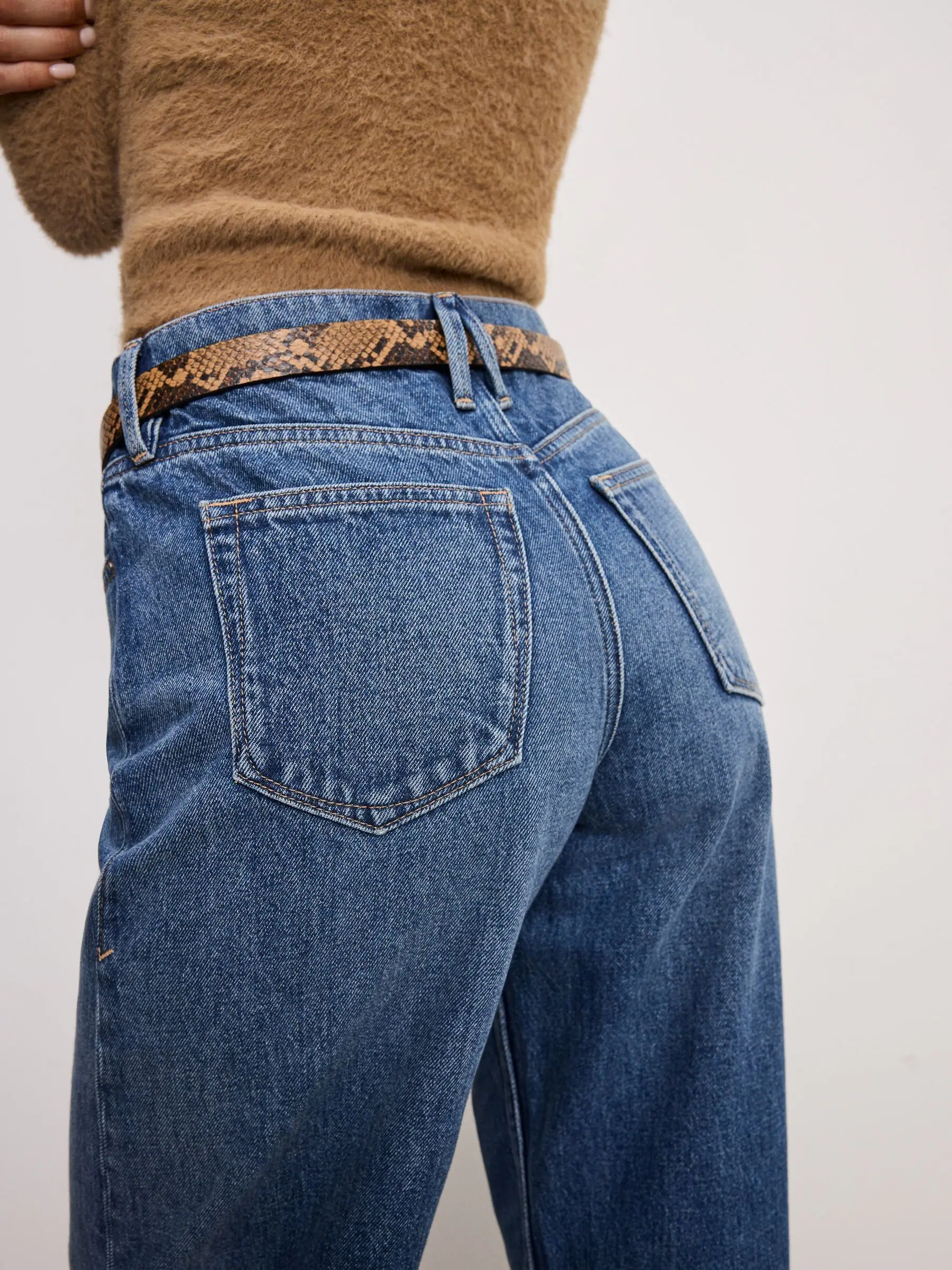 Good American Barrel 100% Cotton Jeans