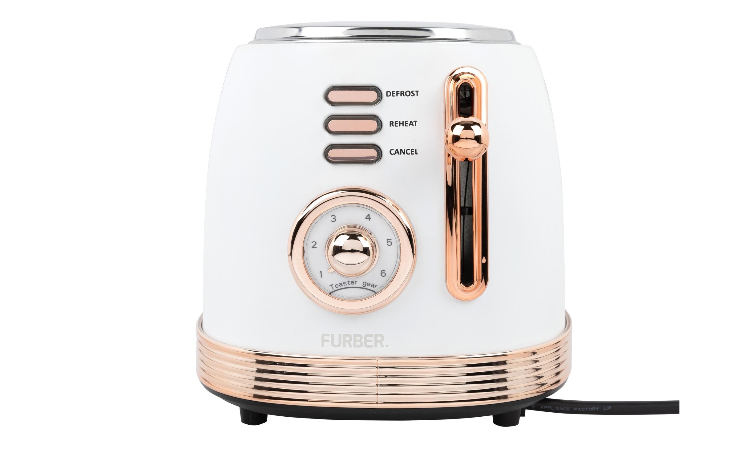 FURBER Toaster »Retro Toaster« für 2 Scheiben 850 W