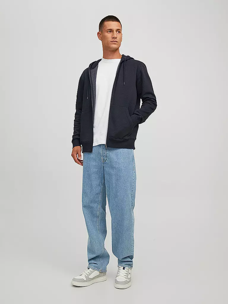 JACK & JONES Kapuzensweatjacke JJESTAR  schwarz