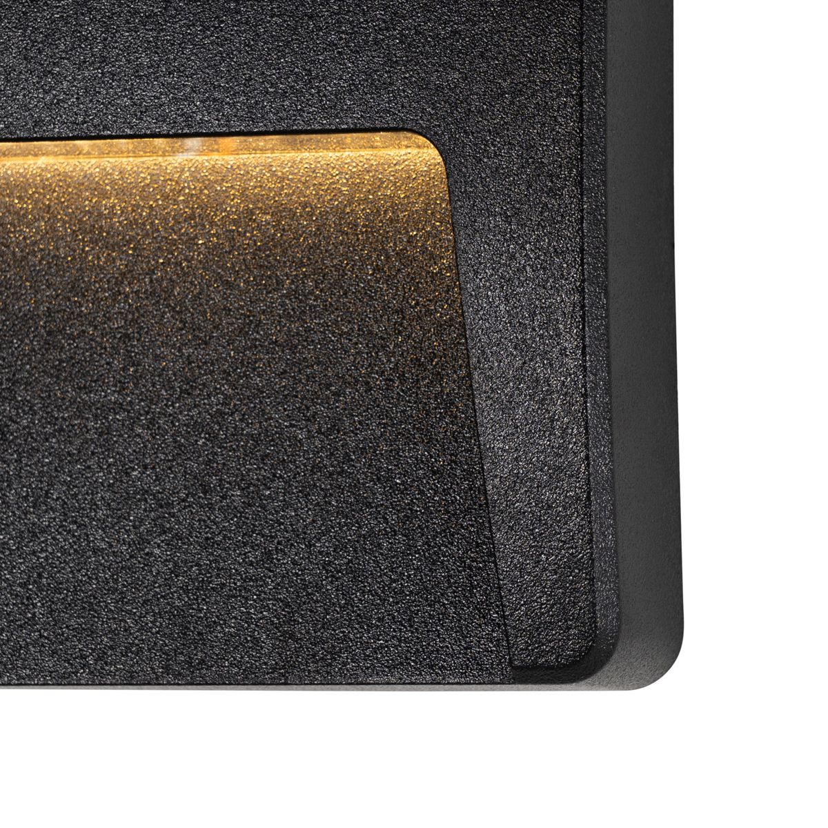 Buiten wandlamp zwart vierkant incl. LED IP65 - Gem