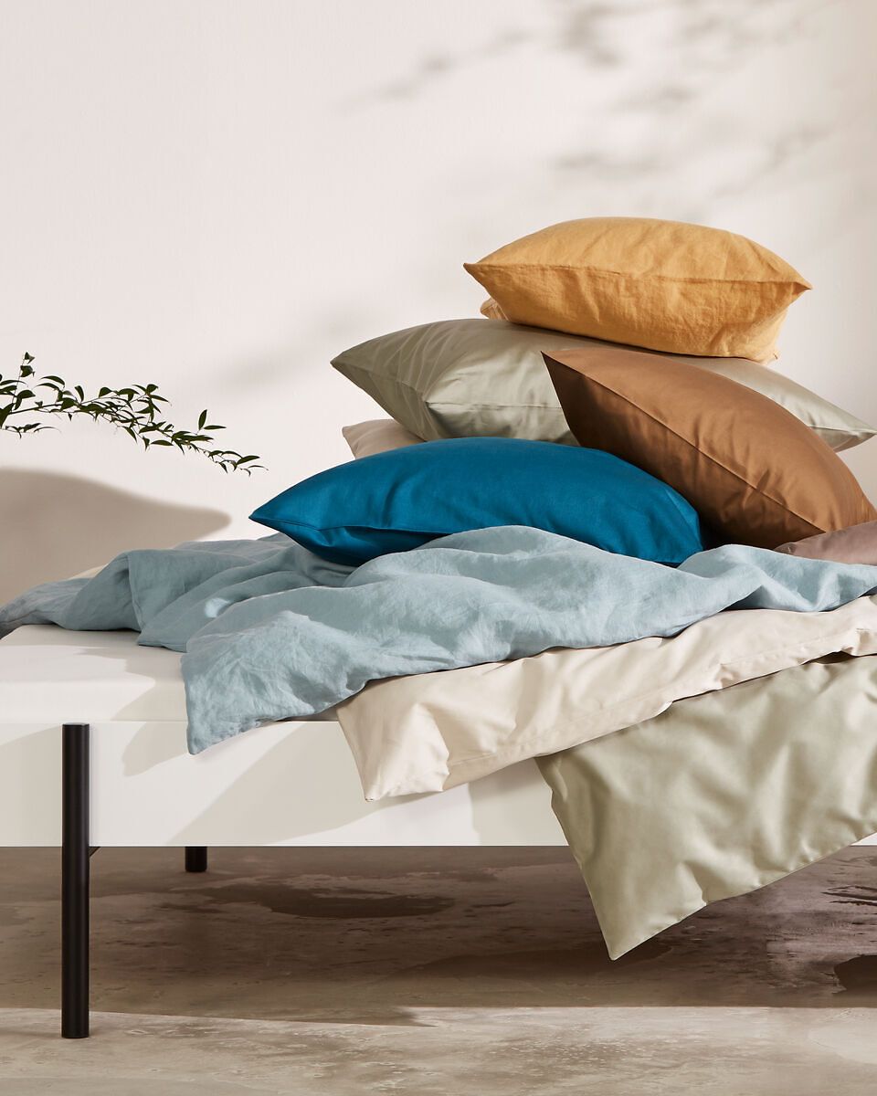 PENELOPE Satin-Kissenbezug - Beige / Kissenbezug - 65 x 100 cm