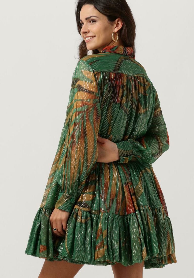 MES DEMOISELLES groene mes demoiselles mini jurk dress prudance