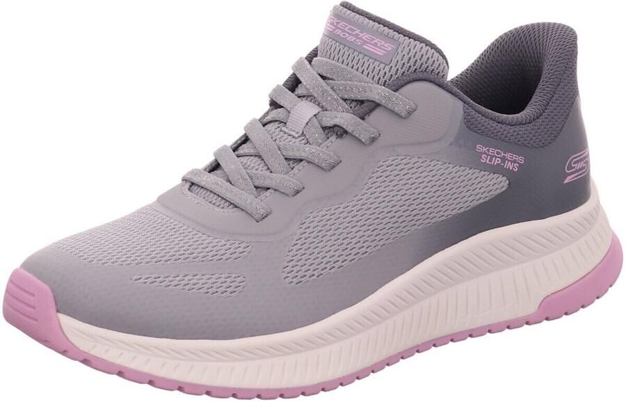 Bobs Skechers Hands Free Slip-In Squad dames sneaker Licht grijs