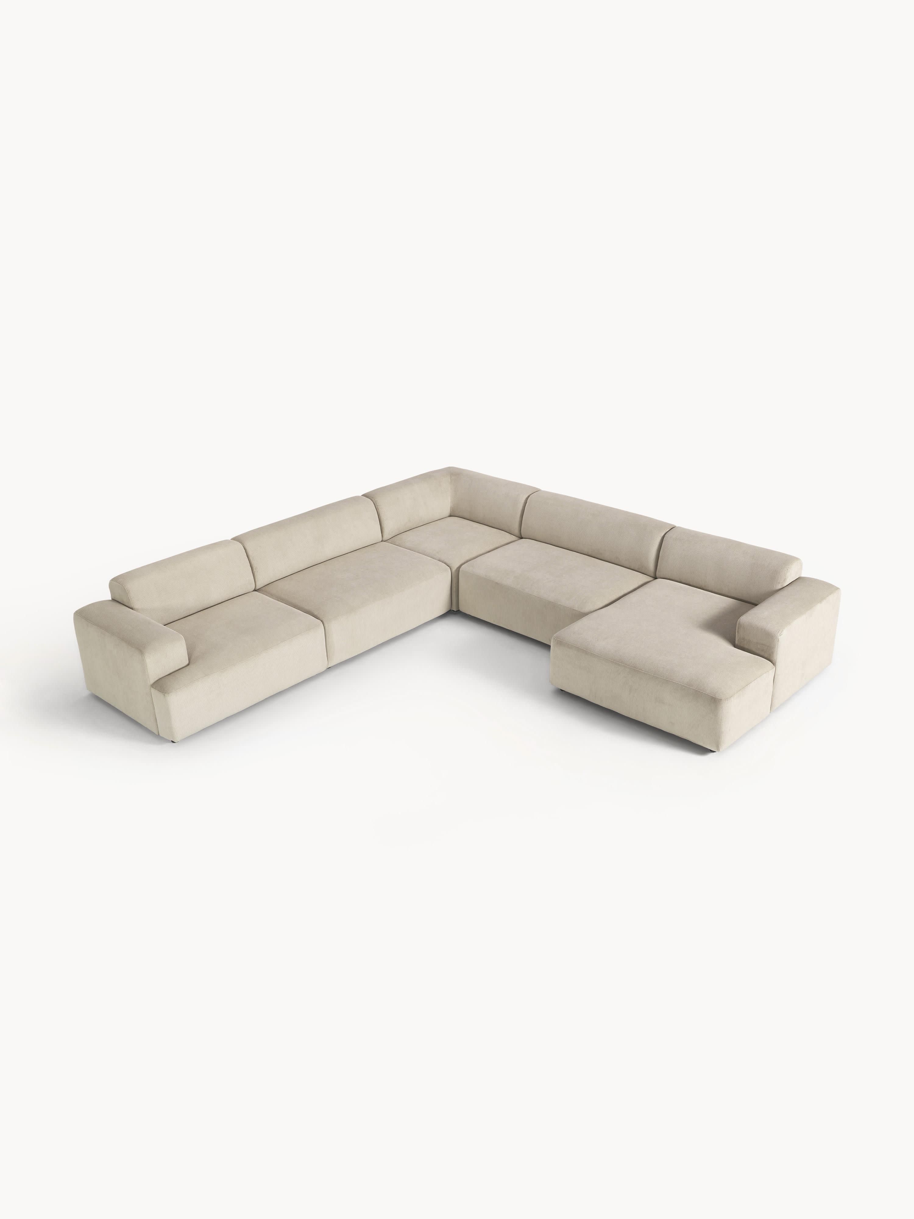 Corduroy hoekbank Melva
